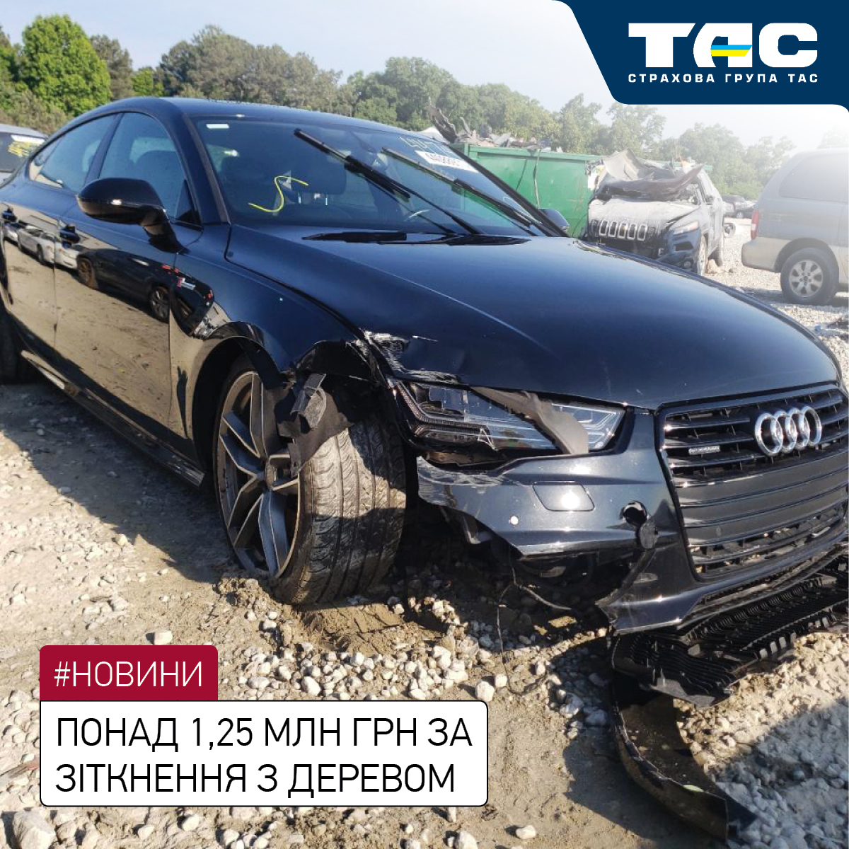 Виплата СГ «ТАС» за договором «ЄвроКАСКО» перевищила 1,25 млн грн - зображення статті