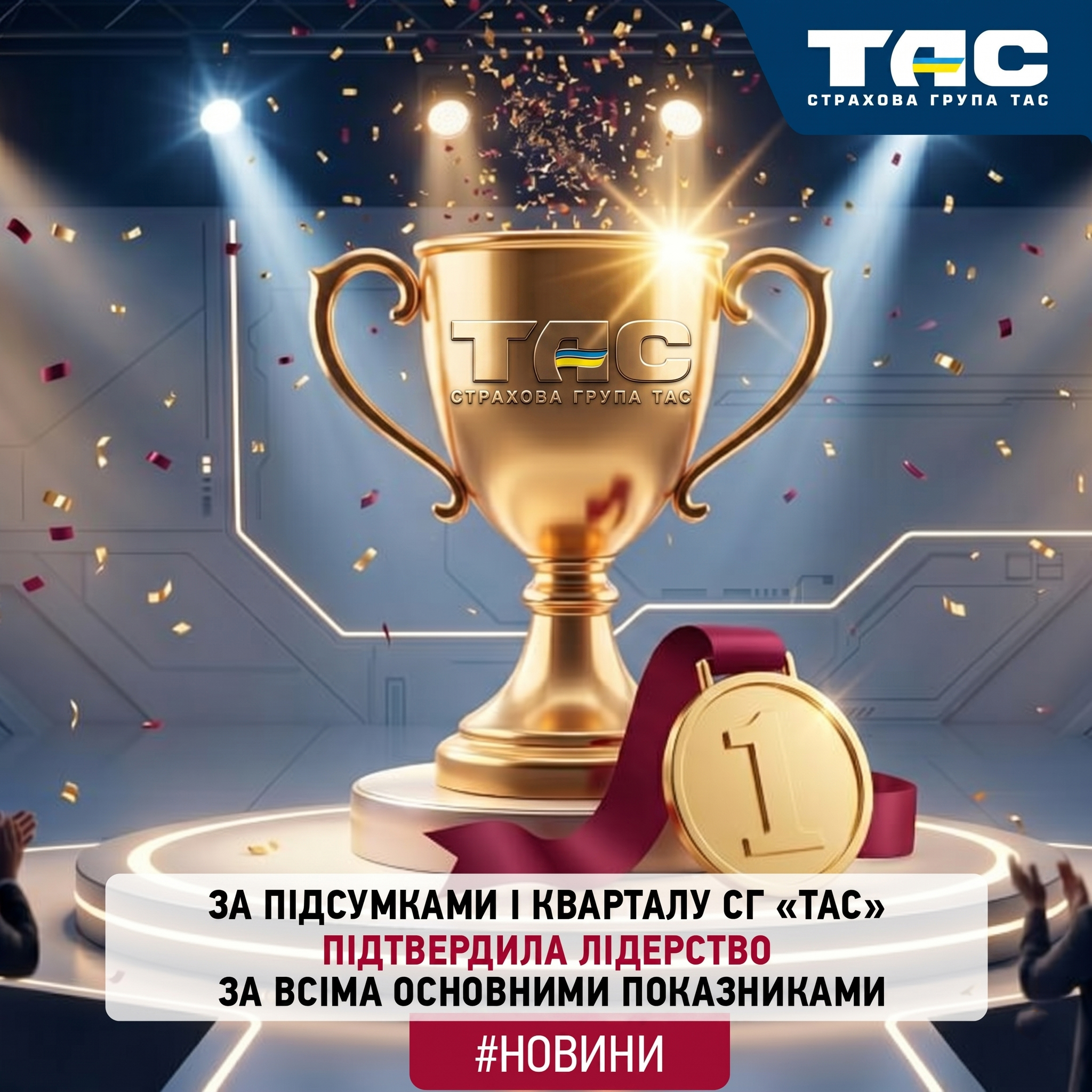 За підсумками І кварталу СГ «ТАС» підтвердила лідерство за всіма основними показниками
